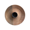 Mango Wood Taper Holder with Glass Hurricane - Freshie & Zero Studio Shop