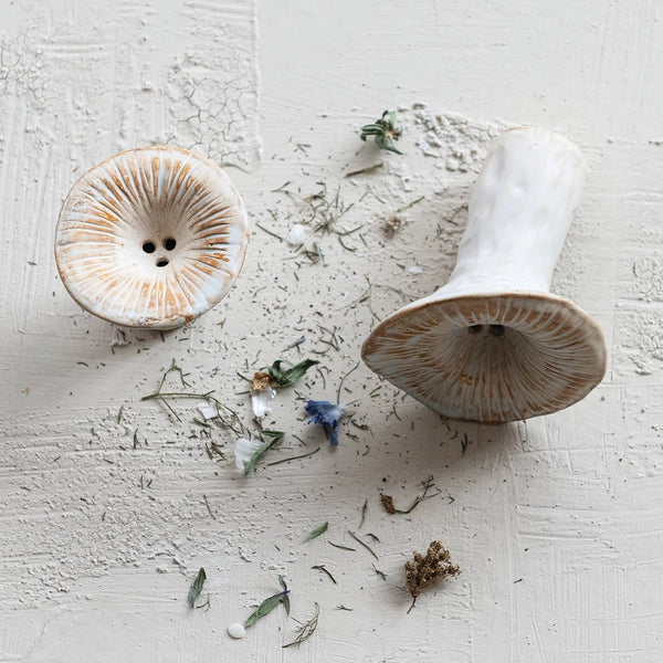 Mushroom Shaped Stoneware Incense Holder - Freshie & Zero Studio Shop