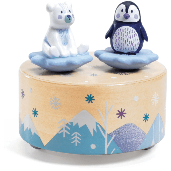 Music Box - Polar Bear + Penguin - Freshie & Zero Studio Shop