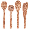 Winterberry Engraved Neem Wood Utensil Set By Danica - Freshie & Zero Studio Shop