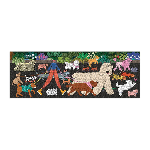 Dog Walk 1000 Piece Panoramic Jigsaw Puzzle - Freshie & Zero Studio Shop