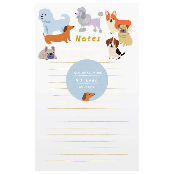 Illustrated Bright Dogs Notepad - Freshie & Zero Studio Shop
