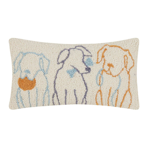 Dog Silhouettes Hook Pillow - Freshie & Zero Studio Shop