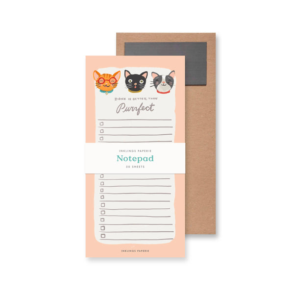 Purrfect Cats Notepad - Freshie & Zero Studio Shop