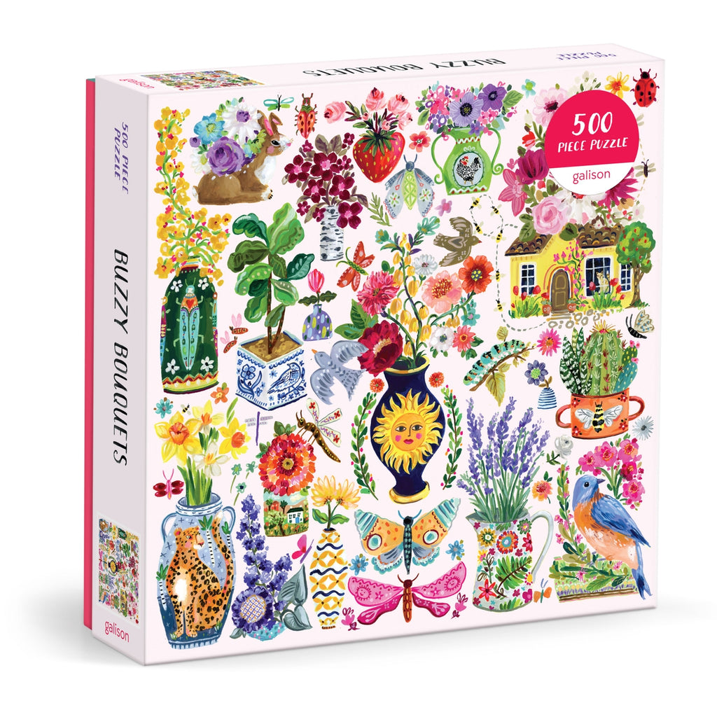 Buzzy Bouquets 500 Piece Jigsaw Puzzle - Freshie & Zero Studio Shop