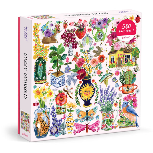 Buzzy Bouquets 500 Piece Jigsaw Puzzle - Freshie & Zero Studio Shop