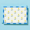 Yellow Floral Pattern Letterpress Card Box Set - Freshie & Zero Studio Shop