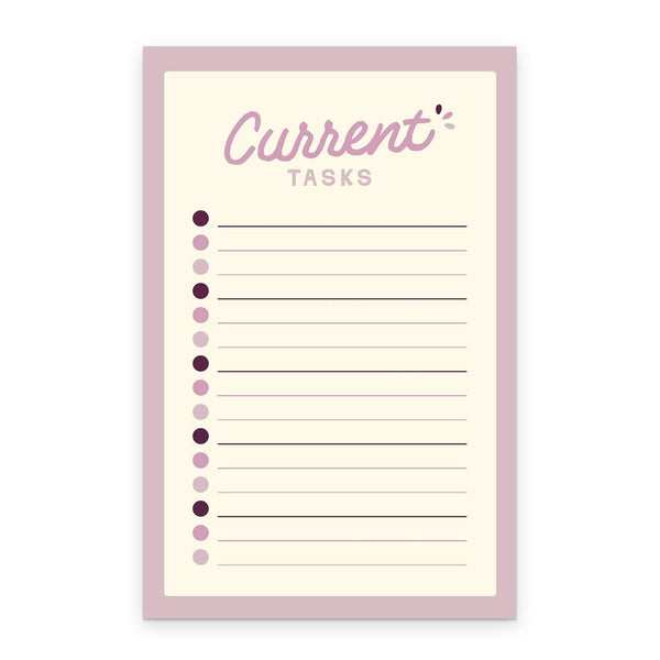 Ruff House Print Shop Current Tasks Notes List Notepad with lined pages for daily task organization and note-taking.