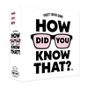 Hygge Games How Did You Know That? trivia game box with colorful question-themed design