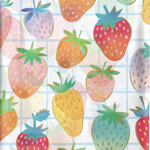 Colorful Strawberries Tissue Paper - Freshie & Zero Studio Shop