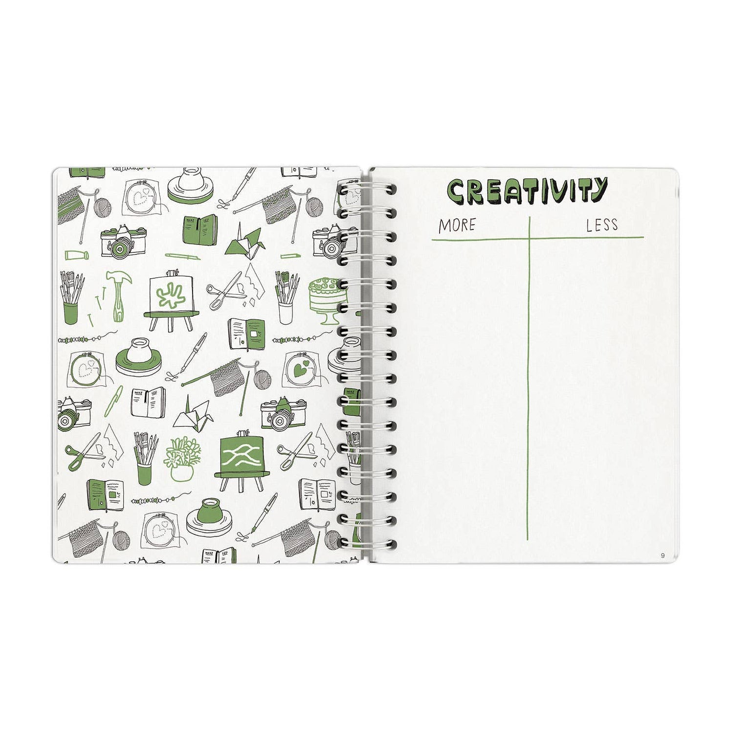 More/Less Journal Guided Journal by Julia Rothman | Freshie & Zero