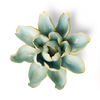 English Garden Ceramic Flower: Robin's Egg Blue Water Lily - Freshie & Zero Studio Shop