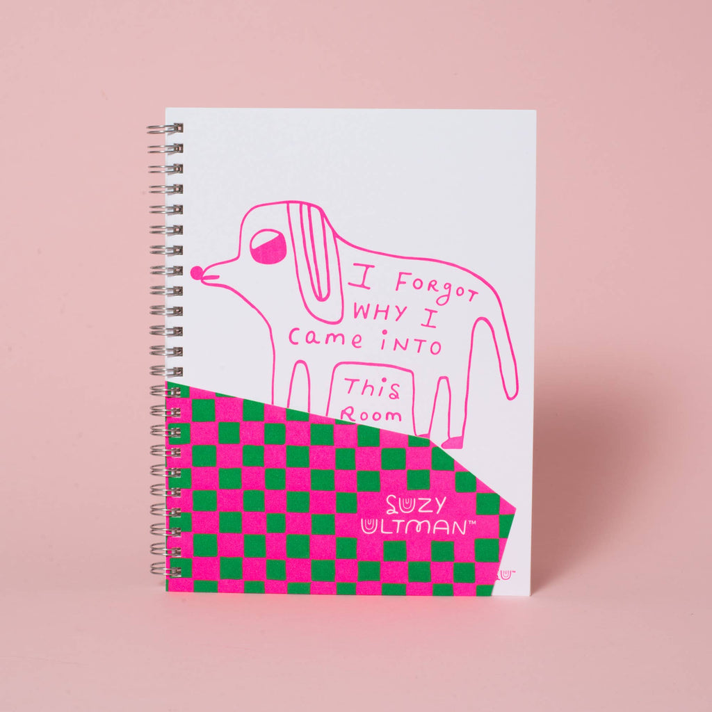 I Forgot Why Letterpress Blank Notebook by Suzy Ultman - Freshie & Zero Studio Shop