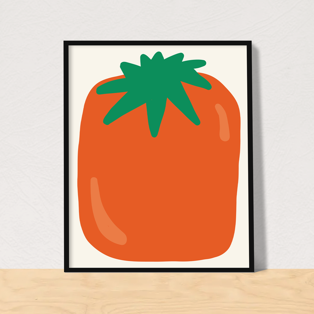 Oblong Tomato Art Print: 11x14 - Freshie & Zero Studio Shop