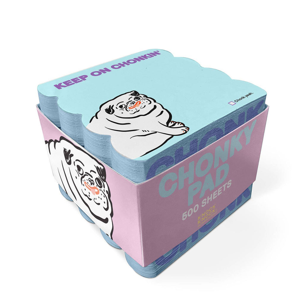 Keep On Chonkin’ Pug Notepad Cube - Freshie & Zero Studio Shop