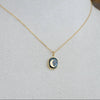 Kyanite Moon Necklace: 18 inches - Freshie & Zero Studio Shop