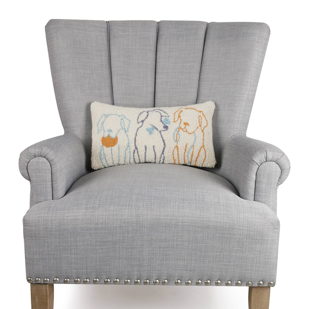 Dog Silhouettes Hook Pillow - Freshie & Zero Studio Shop