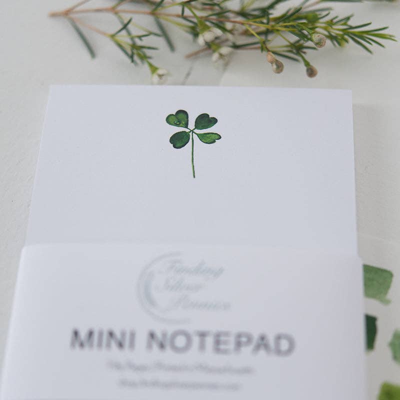 Four Leaf Clover Mini Notepad - Freshie & Zero Studio Shop