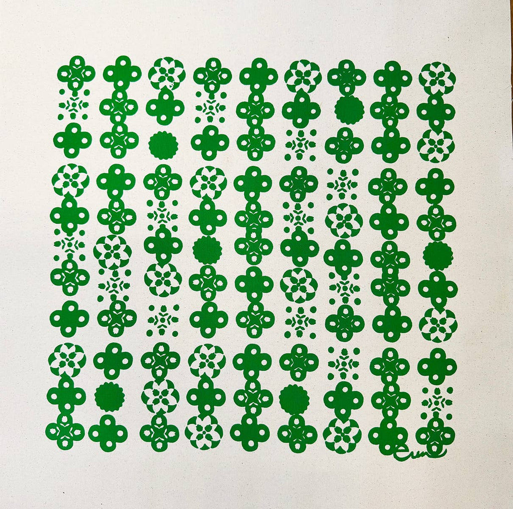 Nordic Classic Christmas Stocking - Kelly Green | Erin Flett - Freshie & Zero Studio Shop