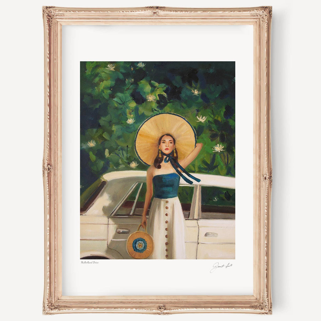 Mulholland Drive 11"x14" | Janet Hill Art Print - Freshie & Zero Studio Shop