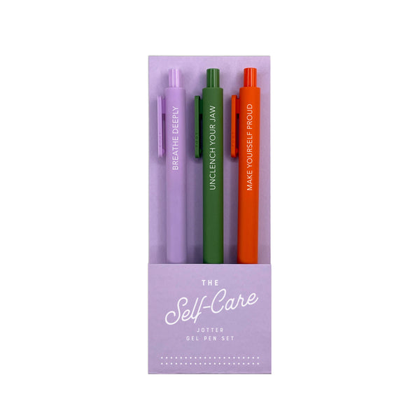 Self-Care Gel Pen Jotters Set - Freshie & Zero Studio Shop
