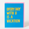 Life With You is a Vacation Letterpress Card - Freshie & Zero Studio Shop