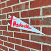 East Nashville Mini Felt Pennant - Neutral: Cream & Red - Freshie & Zero Studio Shop