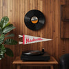 East Nashville Mini Felt Pennant - Neutral: Cream & Red - Freshie & Zero Studio Shop