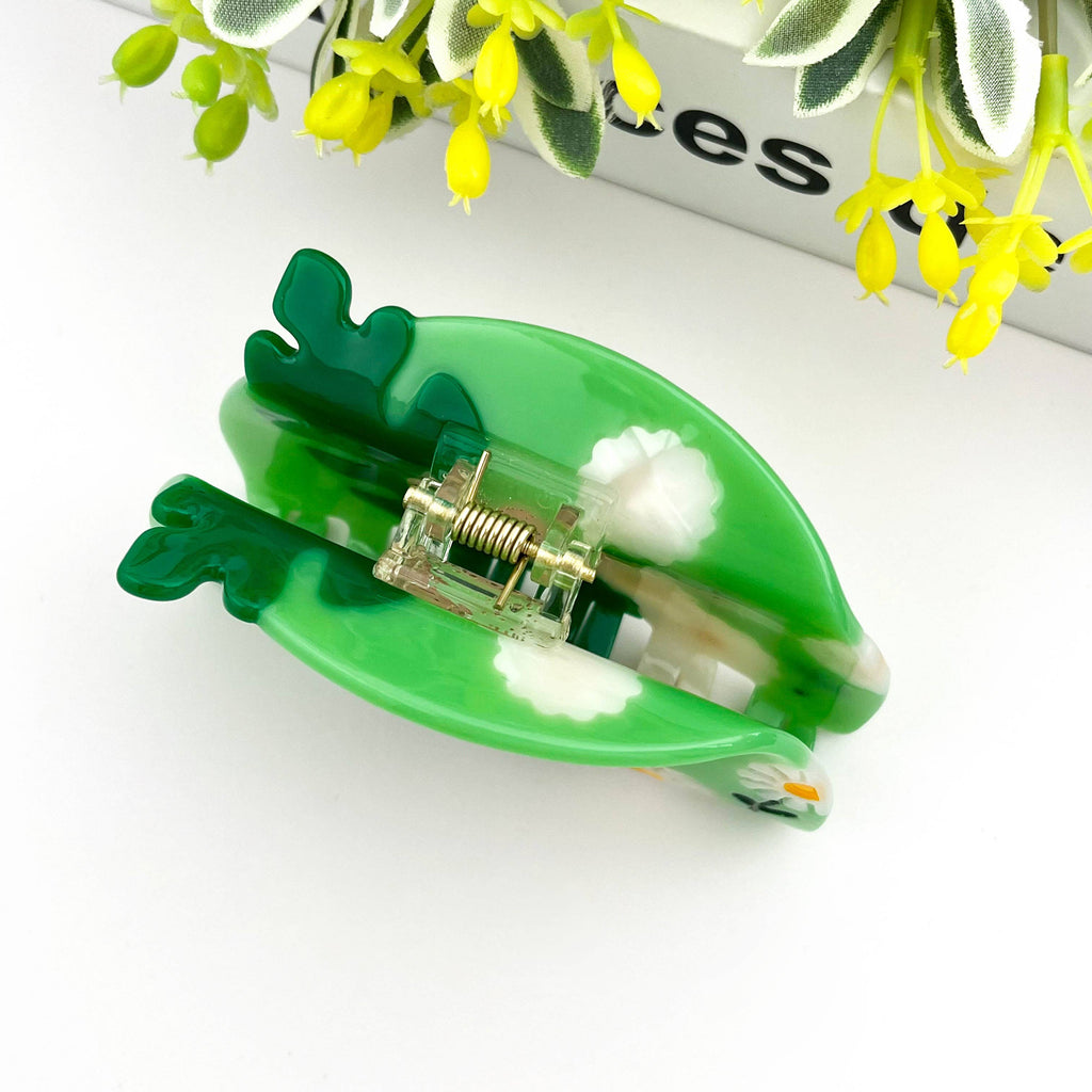 Green Daisy Claw Clip - Freshie & Zero Studio Shop