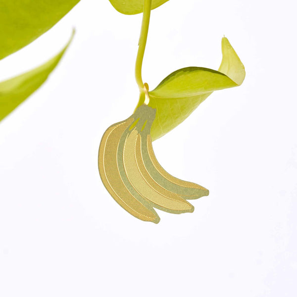 Brass Plant Accessory: Yellow Fruit Trio - Freshie & Zero Studio Shop