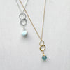 ella drop necklace with teal fluorite - Freshie & Zero Studio Shop