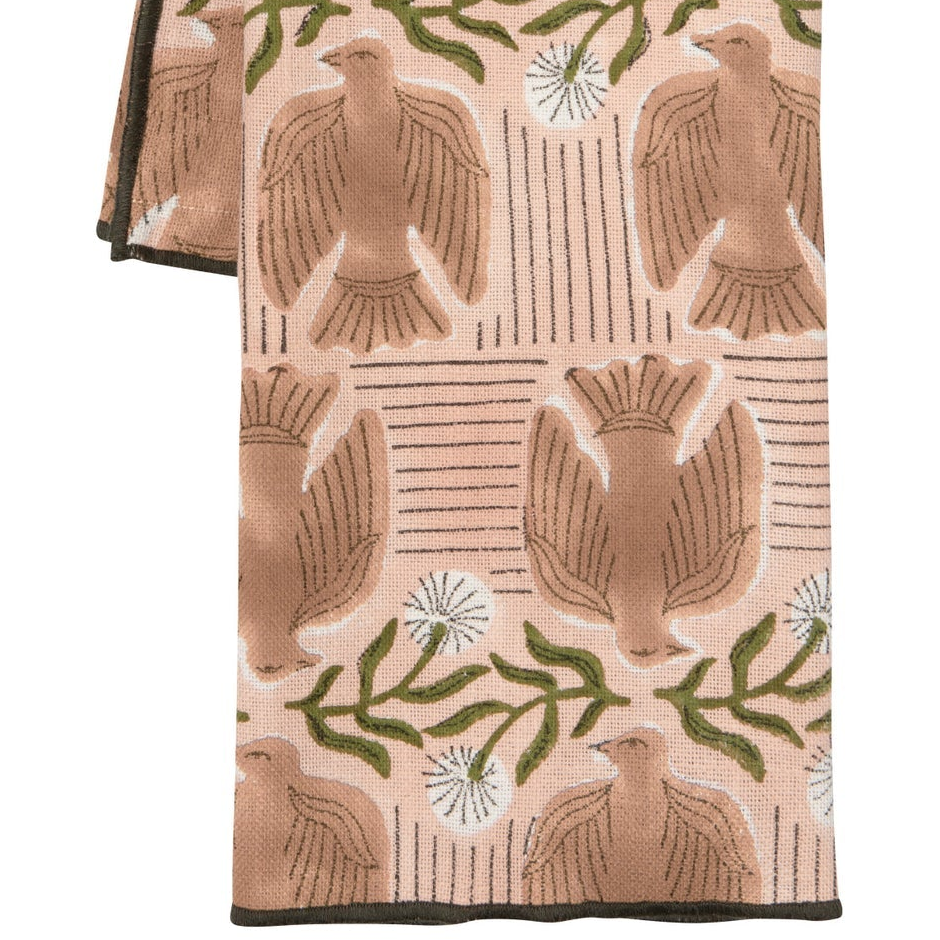Peregrine Block Print Tea Towel by Danica - Freshie & Zero Studio Shop