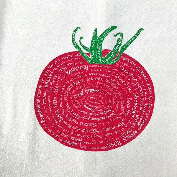 Tomato Varieties Flour Sack Towel - Freshie & Zero Studio Shop