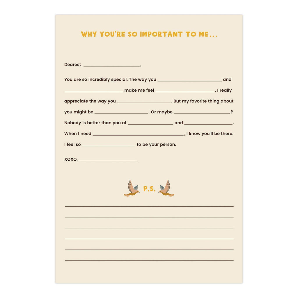 A Box of Love: Letters to Fill In From Me to You - Freshie & Zero Studio Shop