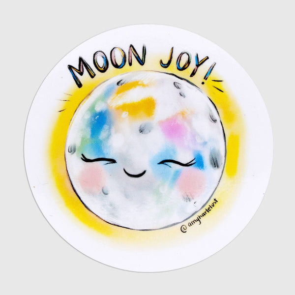 Moon Joy Vinyl Sticker - Freshie & Zero Studio Shop