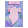Axolotl Die Cut Sticky Notes - Freshie & Zero Studio Shop