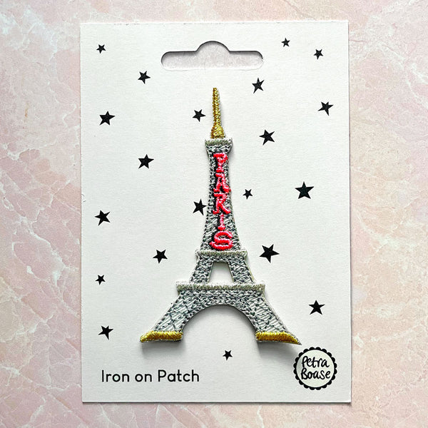 Iron on Patch - Paris Eiffel Tower - Freshie & Zero Studio Shop