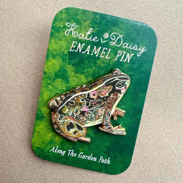 Garden Toad Enamel Pin - Freshie & Zero Studio Shop