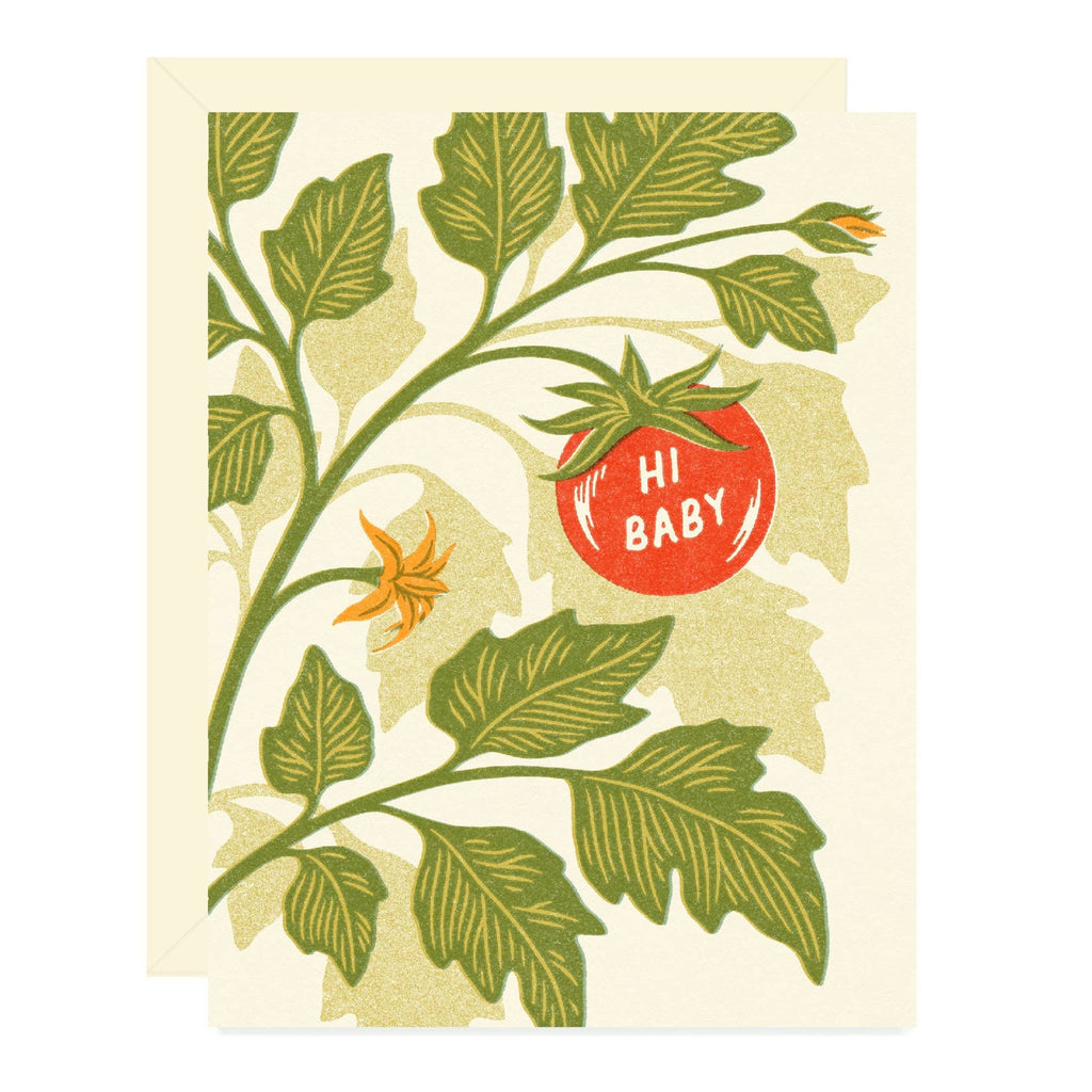Tiny Tomato Baby Card - Freshie & Zero Studio Shop