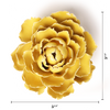 English Garden Ceramic Flower: Buttercup Yellow Peony - Freshie & Zero Studio Shop