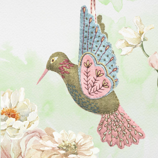 Hummingbird Felt Craft Mini Kit - Freshie & Zero Studio Shop