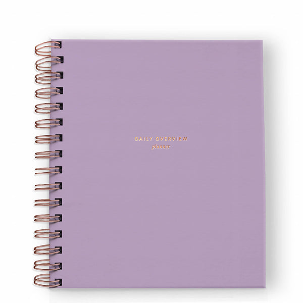 Undated Daily Overview Planner in Lavender - Freshie & Zero Studio Shop