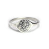 Sunflower Signet Ring Sterling Silver - Marmalade Jewelry - Freshie & Zero Studio Shop