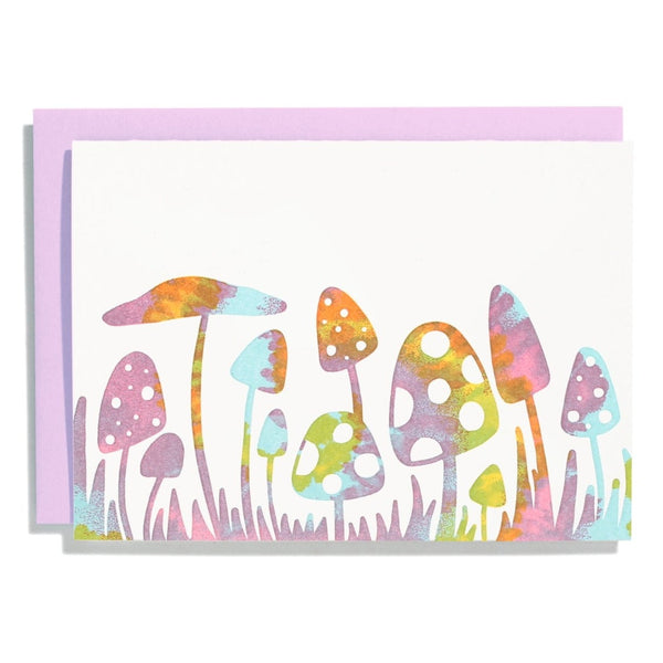 Boxed Note Cards by Shorthand Press: Tie Dye Mushrooms - Freshie & Zero Studio Shop