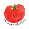 I Love You from My Head Tomatoes Sticker - Freshie & Zero Studio Shop