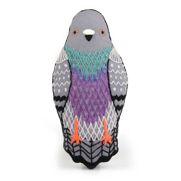 Embroidery Kit, Pigeon | Level 2 - Freshie & Zero Studio Shop