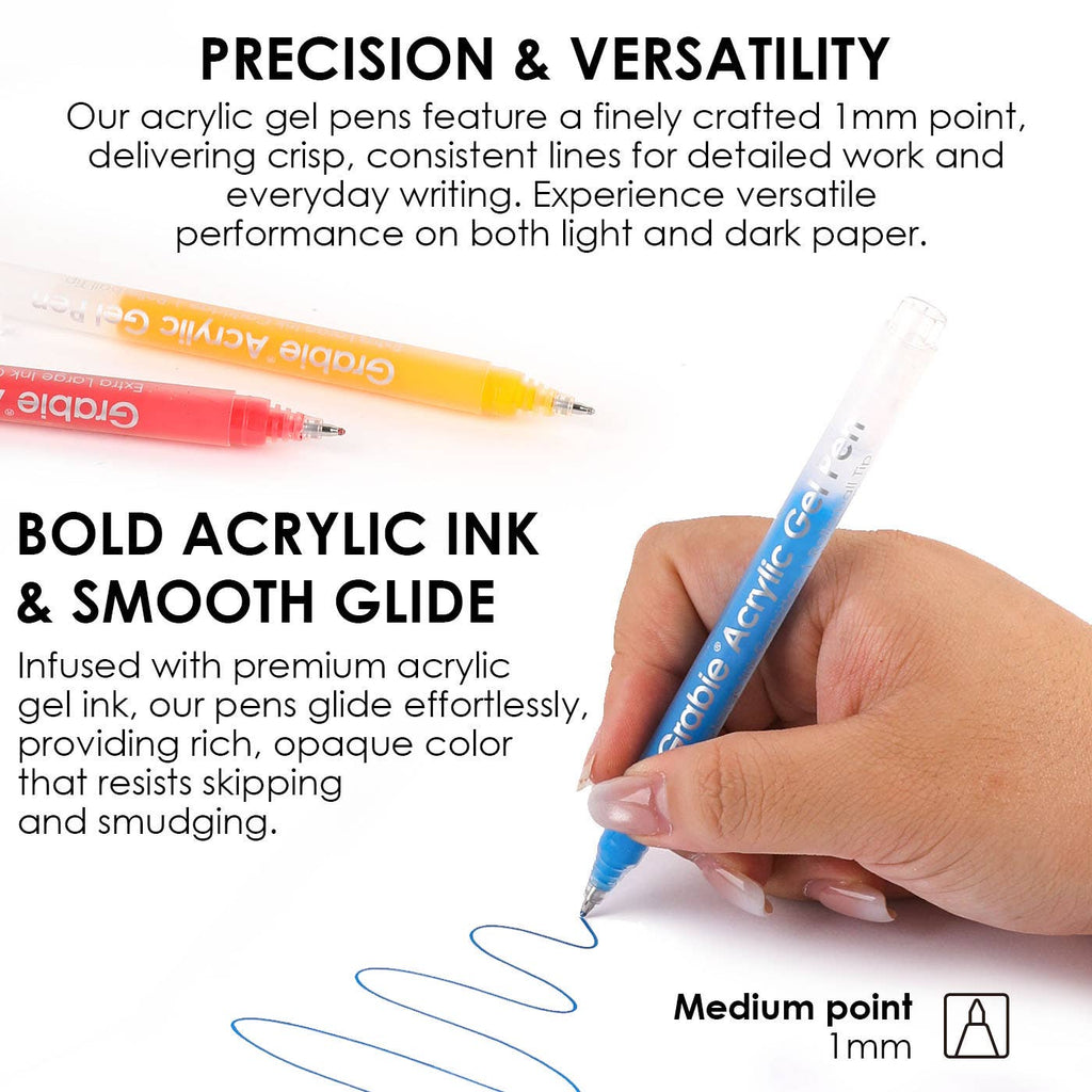 Bold & Bright Acrylic Gel Pen Coloring Kit: Forest - Freshie & Zero Studio Shop