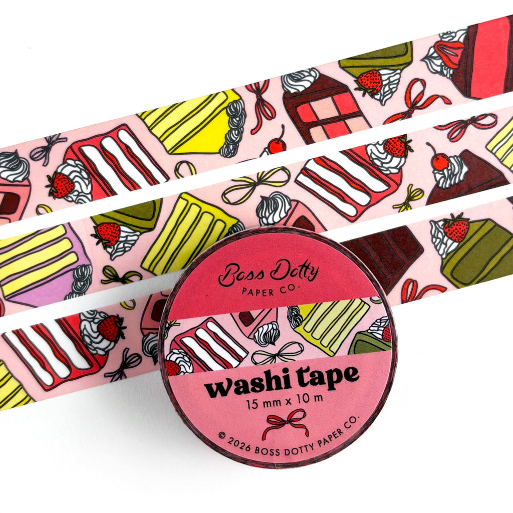 Cakes & Bows Washi Tape - Freshie & Zero Studio Shop