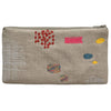 Patches Embroidered Linen Pouch - Freshie & Zero Studio Shop