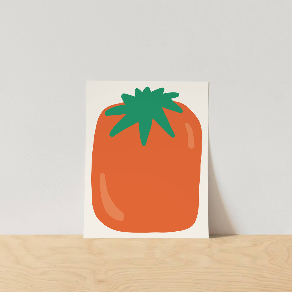 Oblong Tomato Art Print: 8x10 - Freshie & Zero Studio Shop